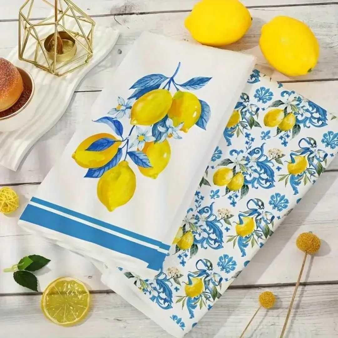 Кухонні рушники з лимонами — яскравий акцент для вашої кухні!