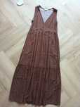 Brązowa letnia długa maxi retro sukienka / na plażę / Reserved / M 38