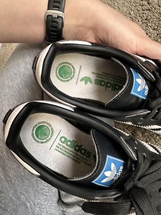 Buty Adidas Samba Vegan black czarne 38 original skóra zamsz