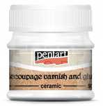 Klej i lakier do ceramiki - Pentart - 50 ml