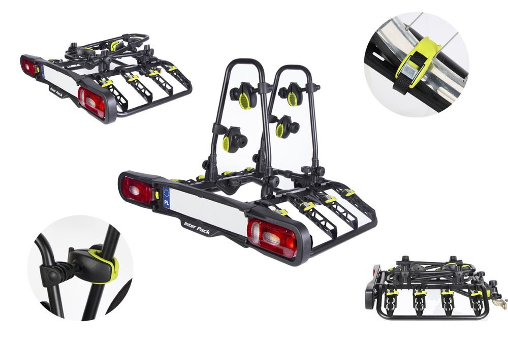 Bagażnik rowerowy na hak Interpack quattro na 4 rowery WYNAJEM