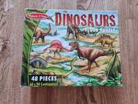 Duże puzzle XL Melissa&Doug dinozaury 60x90