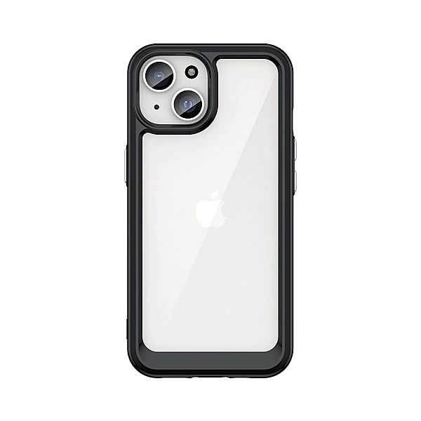 Wzmocnione etui z elastyczną ramką do iPhone 15 Plus Outer Space - cza