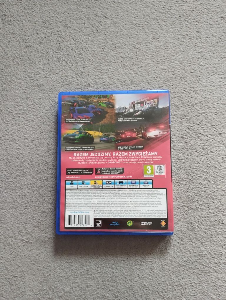 Gra Wyścigowa Driveclub PS4 PL