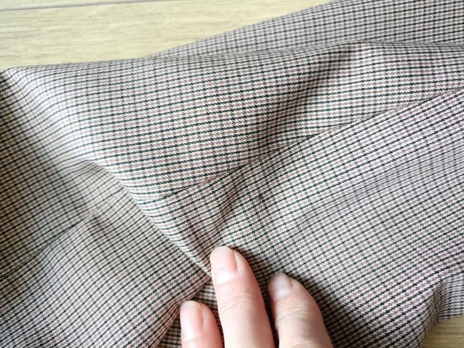 H&M marynarka damska brązowo czarna krata rozm 42 XL