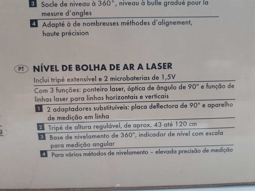 Nivel de bolha de ar a laser Powerfix