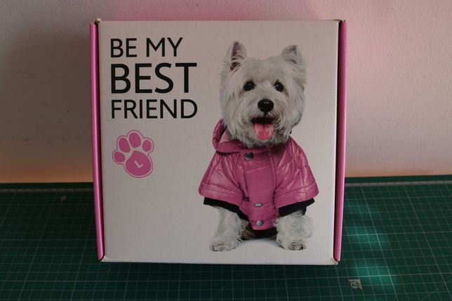 casaco rosa para cão