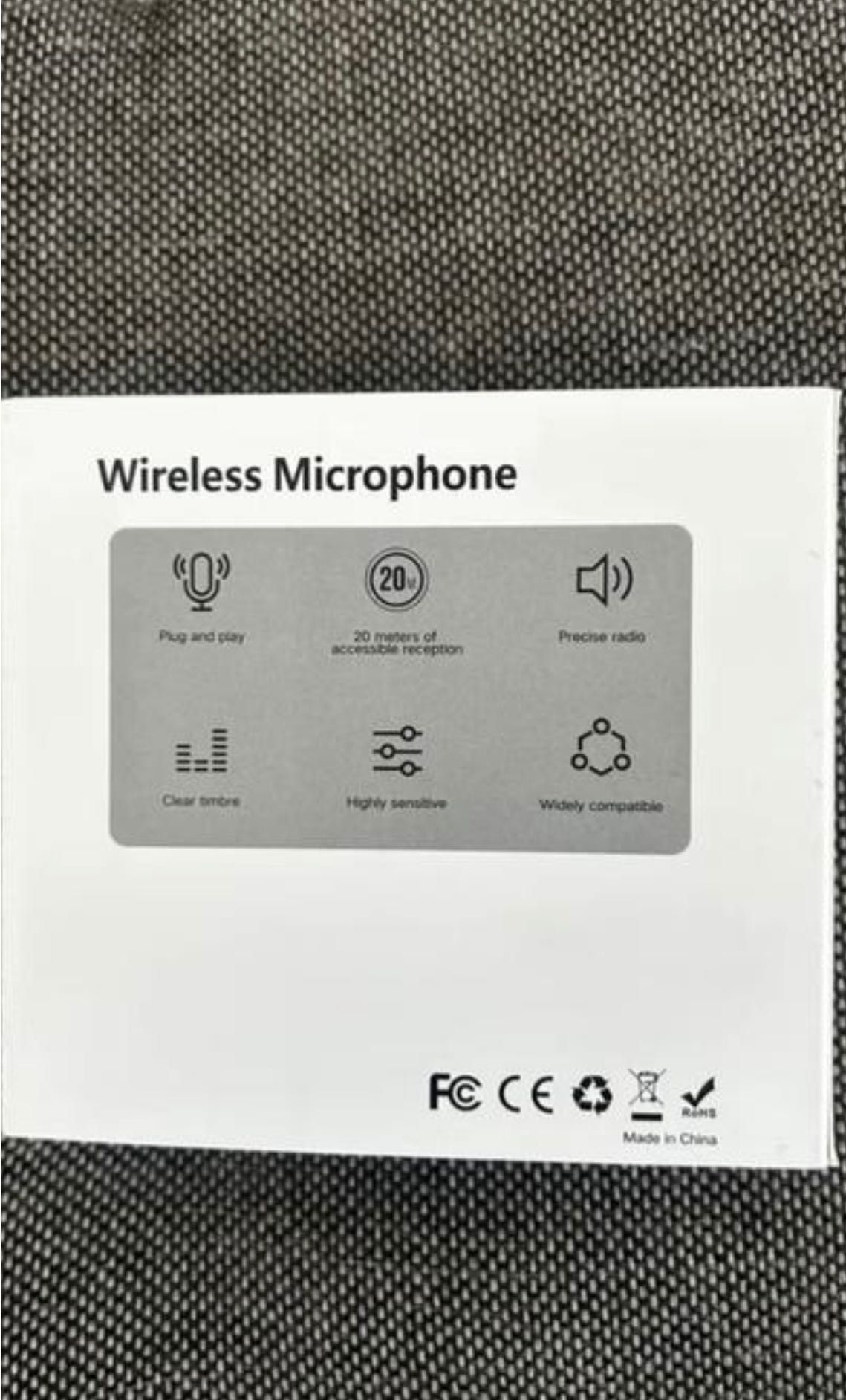 Подвійний бездротовий петличний мікрофон для смартфона петличка 3в1: