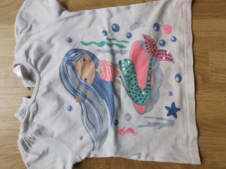 Bluzka t-shirt r. 92 So Cute syrena