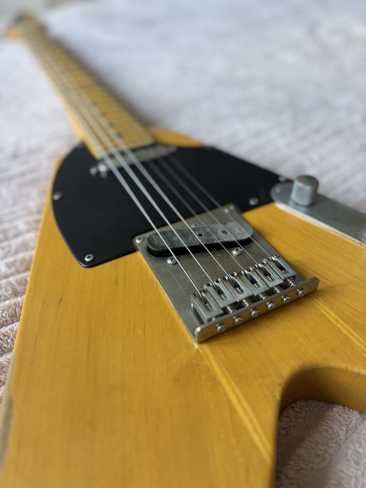 Gitara FAUCASTER Flying V Telecaster | Michał Wojtas | Twang King