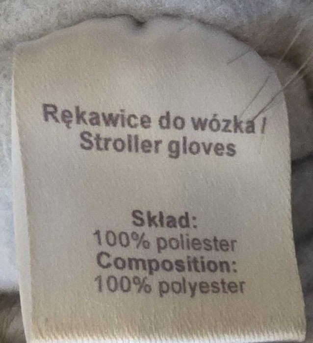 Rękawice zimowe do wózka - jasnoszary MAYLILY
