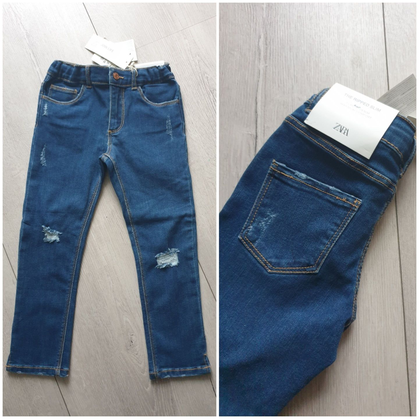 Spodnie jeansowe Zara 110