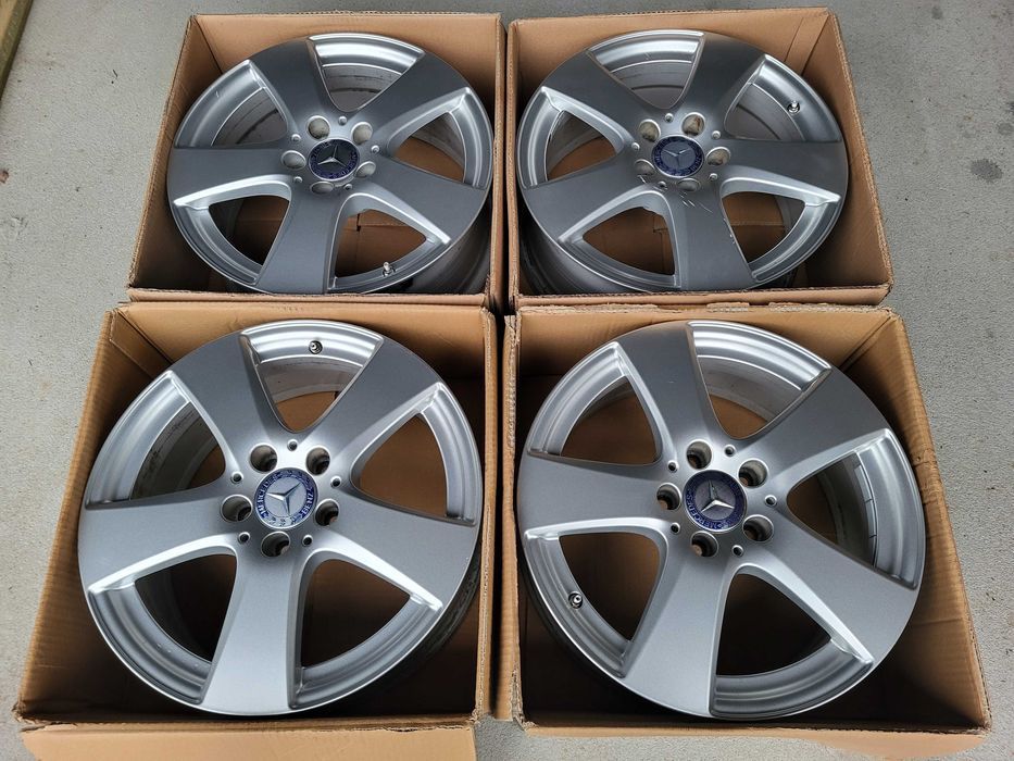 [487] Felgi aluminiowe Oryginał MERCEDES 17 Cali 5x112 ET48,5 Czujniki