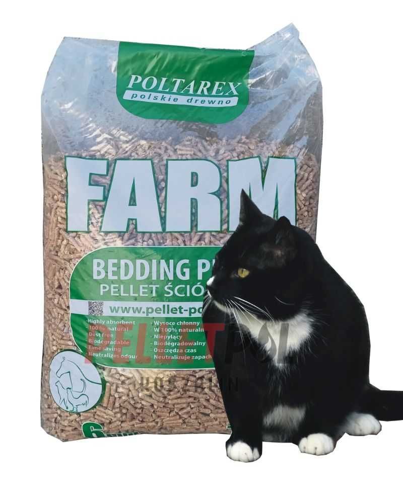 Ściółka drzewna dla zwierząt, pellet  FARM 15 kg, ATEST