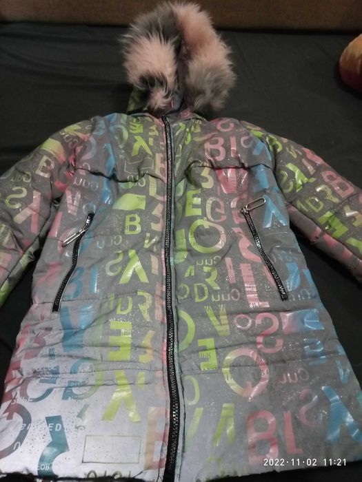 Светотражающая зимняя куртка для девочки