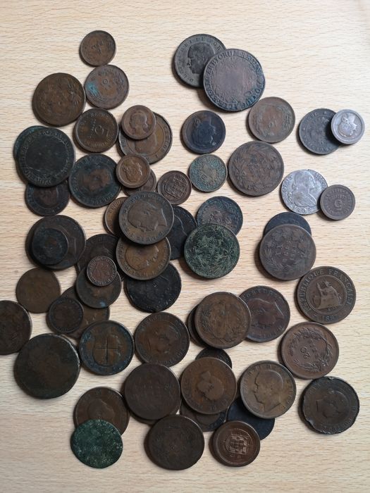 13-Lote com várias moedas