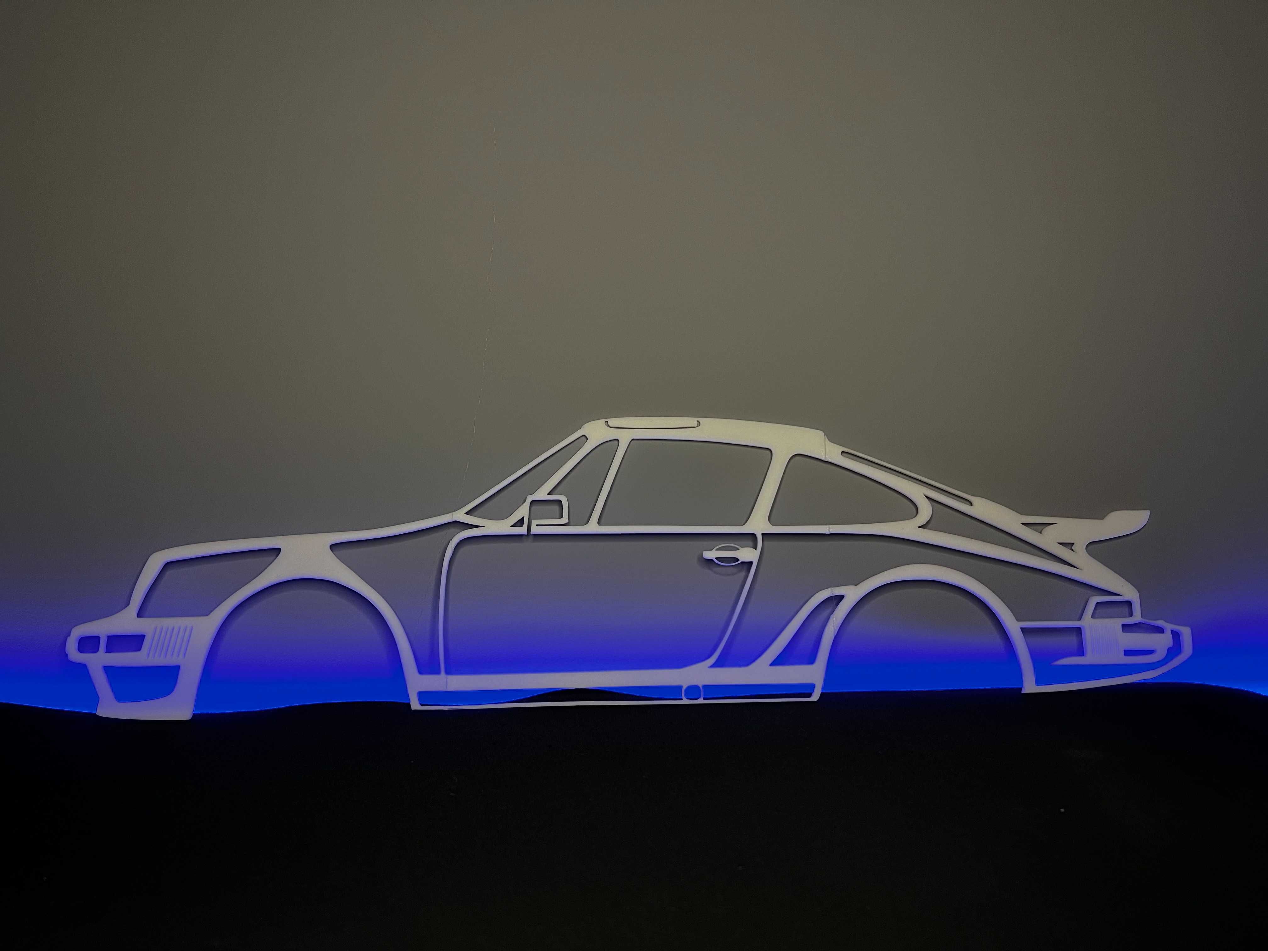 Silhuetas Porsche 3D 60CM