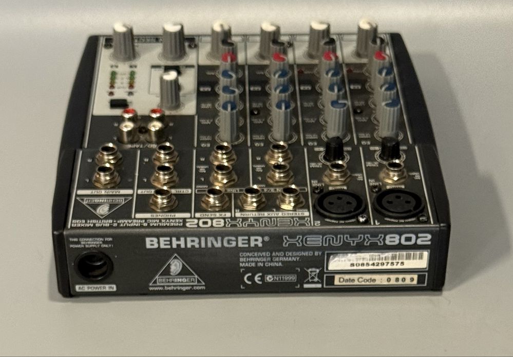 Mixer BEHRINGER PRO XENYX 802 zadbany komplet, Polecam