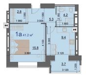Продажа 1кк 41.2м2. ЖК Курортний. Є-Оселя.