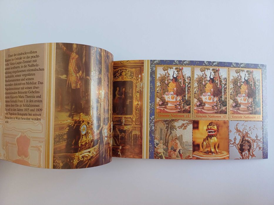 Filatelia - Carteira/Booklet ONU-Viana Palácio de Schonbrun – 1998