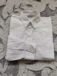 Biała koszula wizytowa strój galowy 128 na długi rękaw