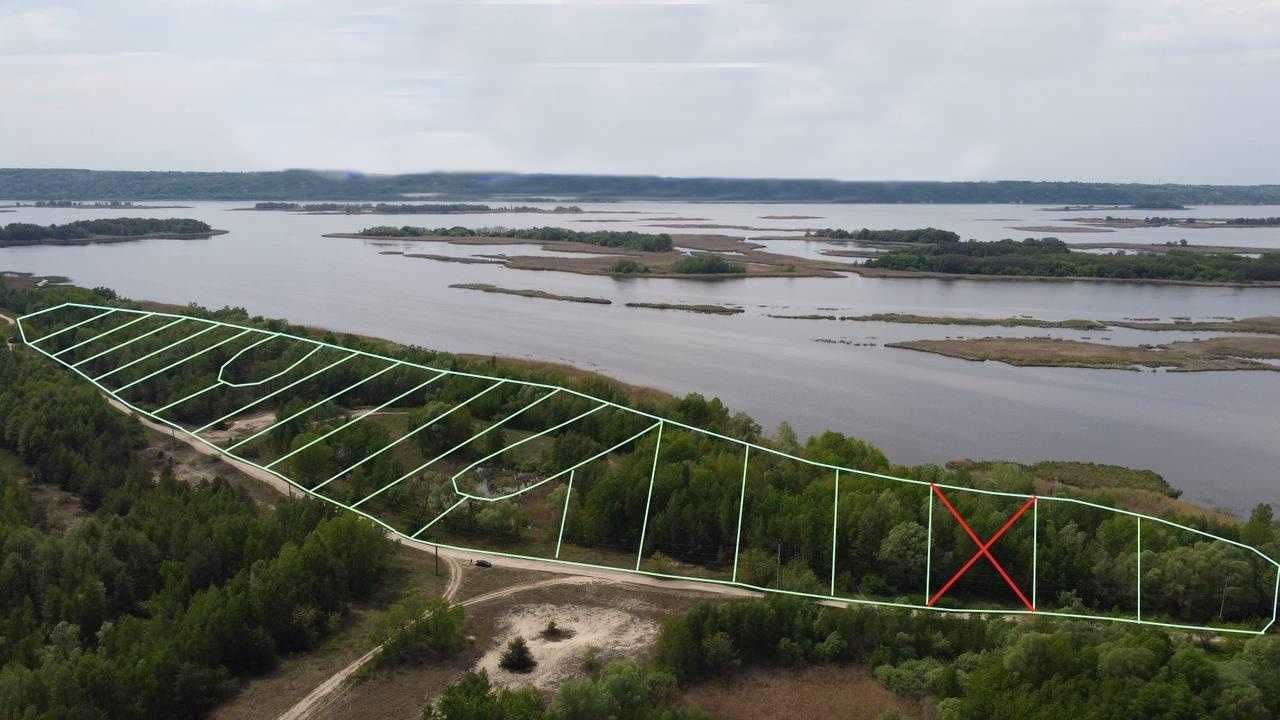 Ділянки на березі Дніпра від 15 сот за селом Кийлів Бориспільський р-н