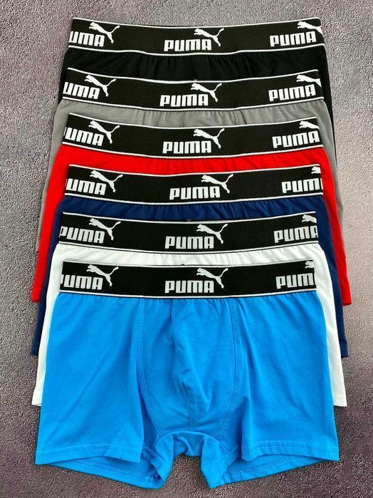 Чоловічі спортивні боксери Пума. Мужские трусы, хлопок