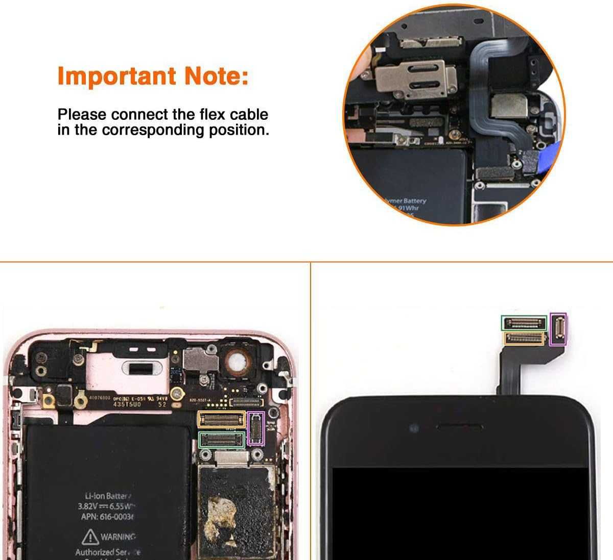 Комплект Сенсорный дисплей модуль Xlhama для iPhone 6S черный