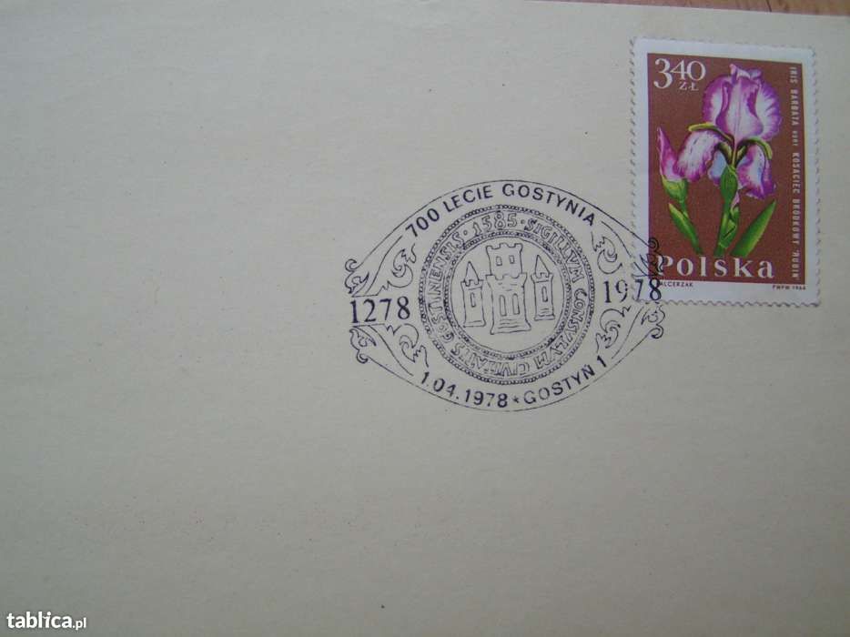 Karta pocztowa ze znaczkiem i stemplem okolicznościowym (Gostyń 1978)