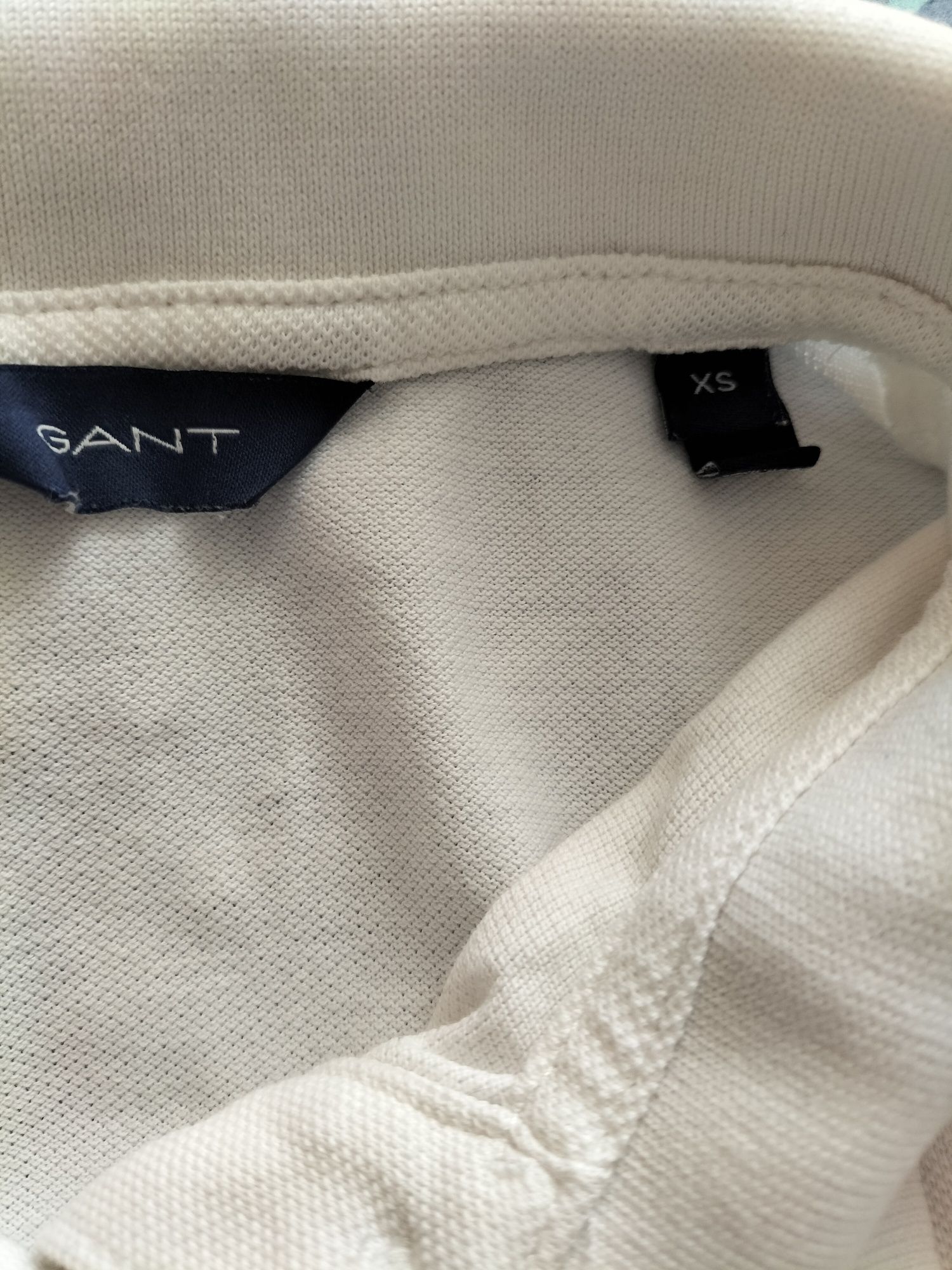 Koszulka polo Gant XS biała stan bdb damska
