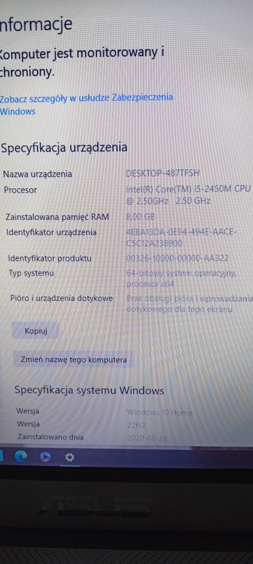 Laptop Asus stan wzorowy N 55S