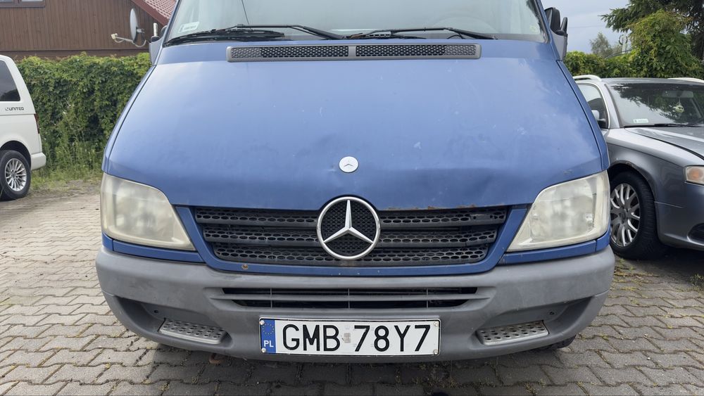 Mercedes Sprinter plandeka spanie uszkodzony silnik