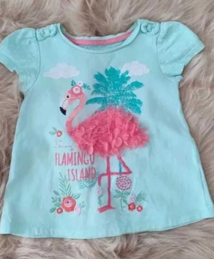 Dziewczęca bluzeczka z flamingiem