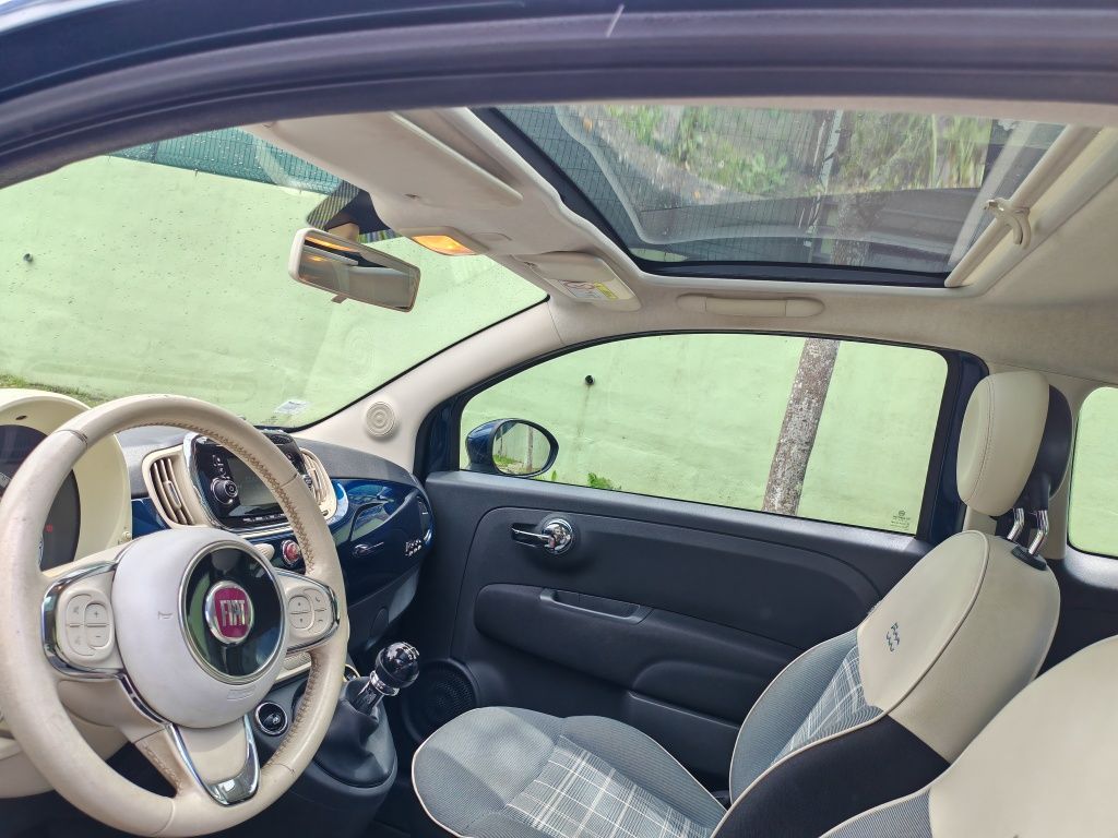 Fiat 500 1.2 Lounge de Novembro de 2017 com apenas 93.000 km
