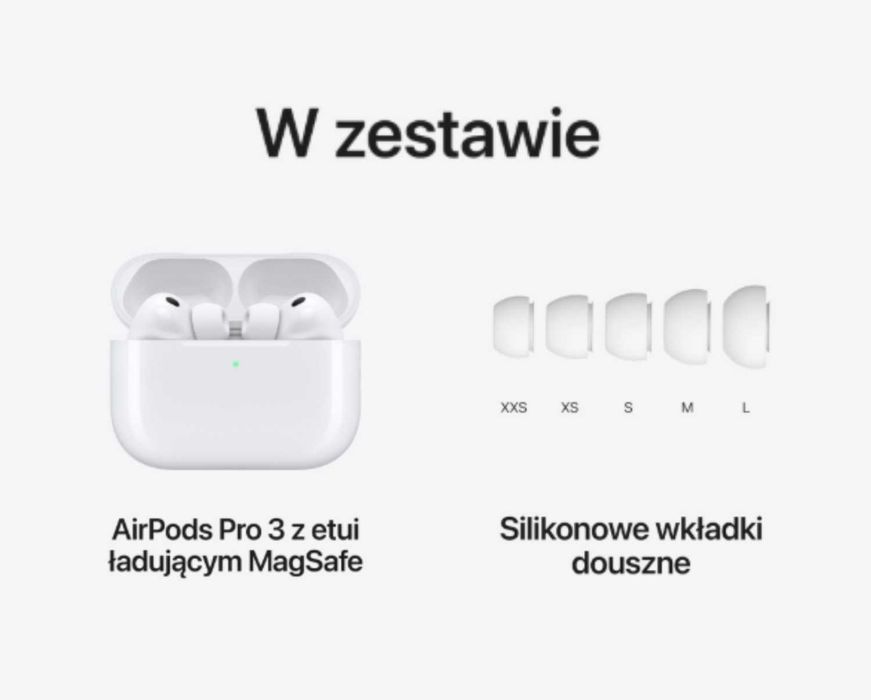 Nowe Oryginalne Apple AirPods PRO 3 gen. Żelazna 89 1000zł