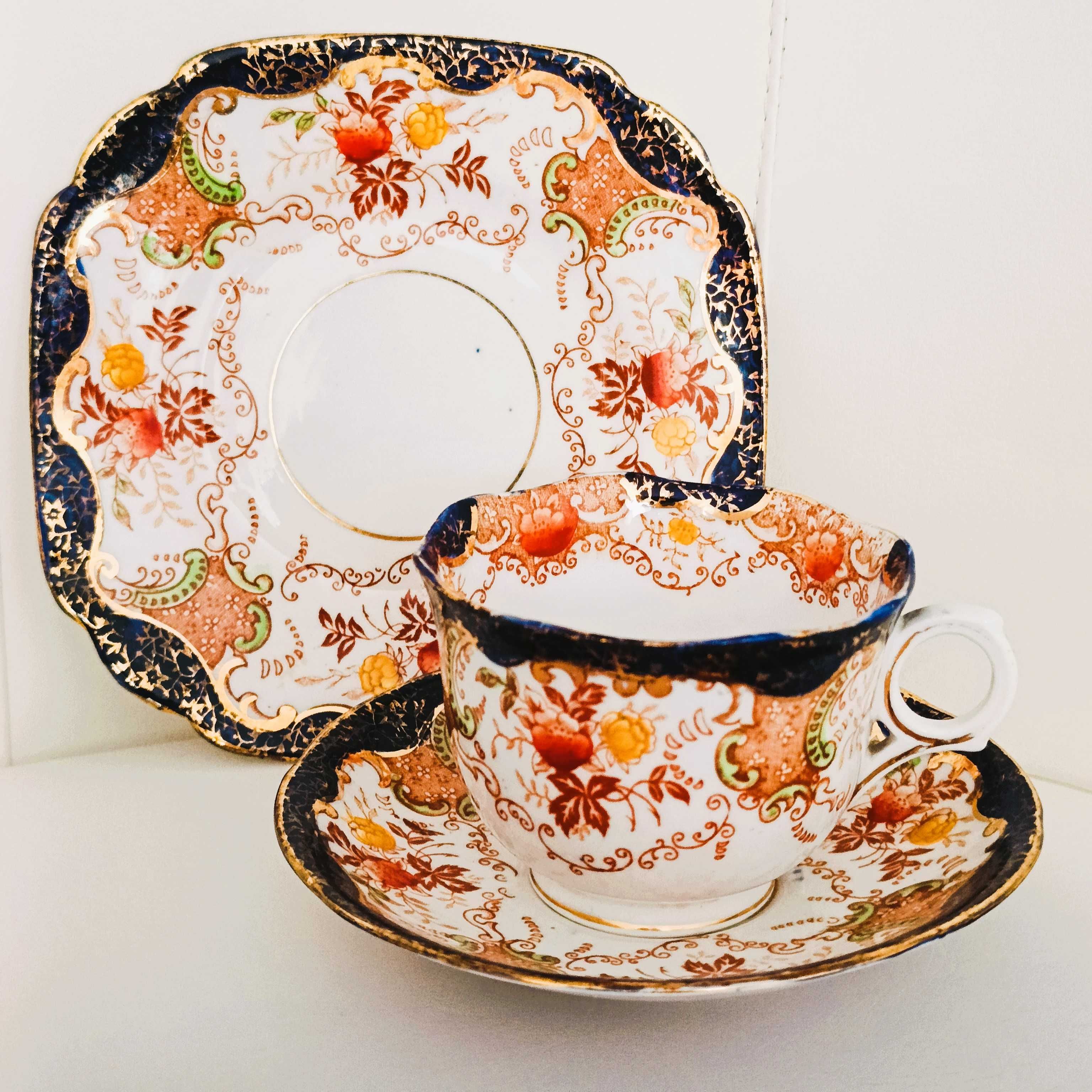 **filiżanka IMARI porcelana CROWN stara sygn. Mayer & Sherratt 1921+