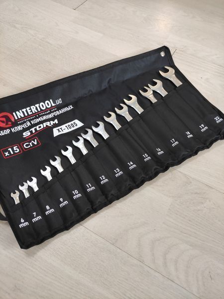 Набор ключей комбинированных 15шт STORM NTERTOOL XT-1005 Гайкові ключі