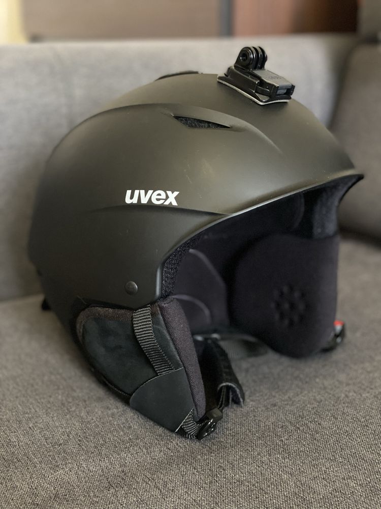 Шлем для лыж Uvex + очки + балаклава. Горнолыжный комплект
