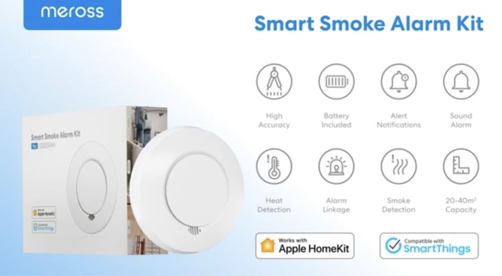 Detetor de fumo Homekit (Apple)