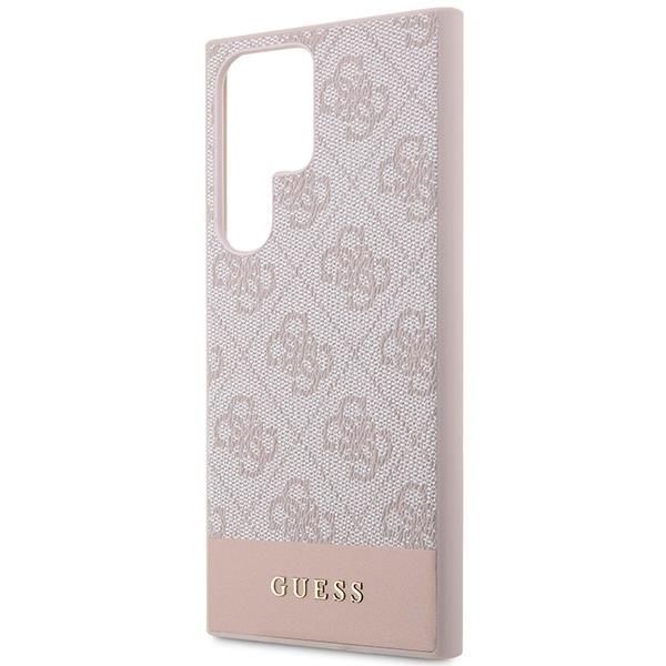 Etui Guess Guhcs23Lg4Glpi S23 Ultra S918 - Różowe 4G Stripe Collection