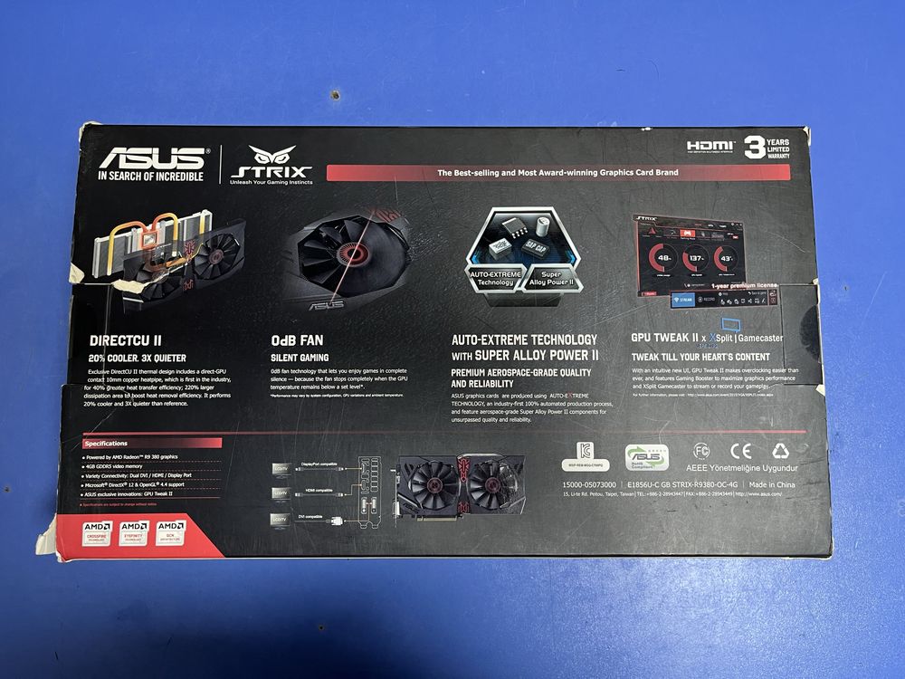 Відеокарта Radeon R9 380  4gb 256 bit