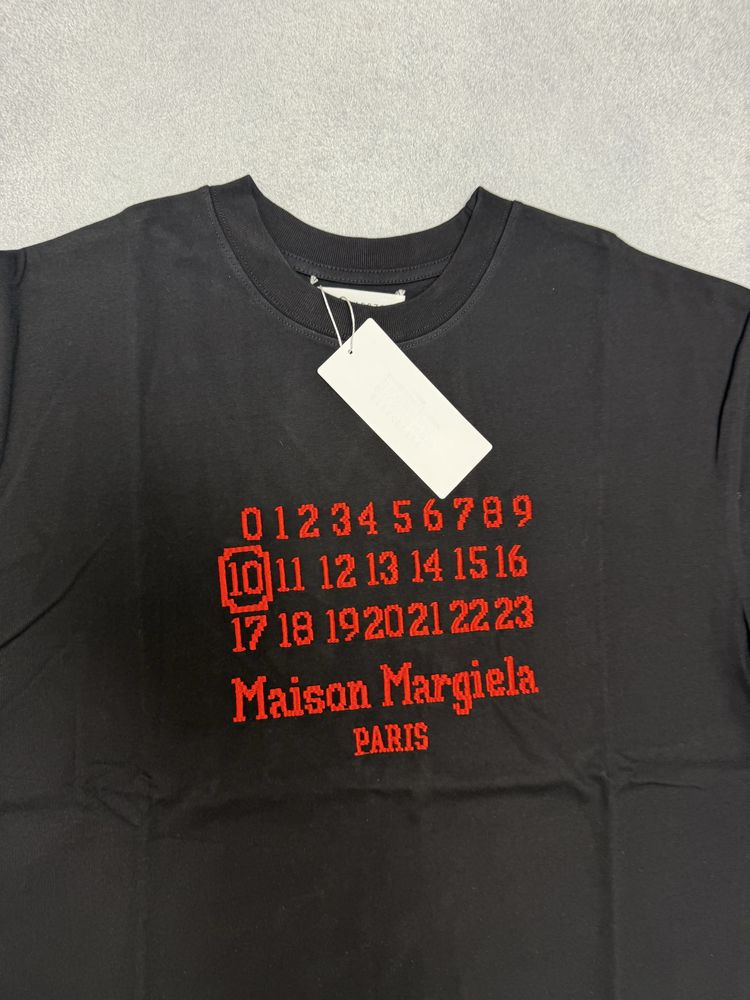 футболка Maison Margiela Black red tee S M L