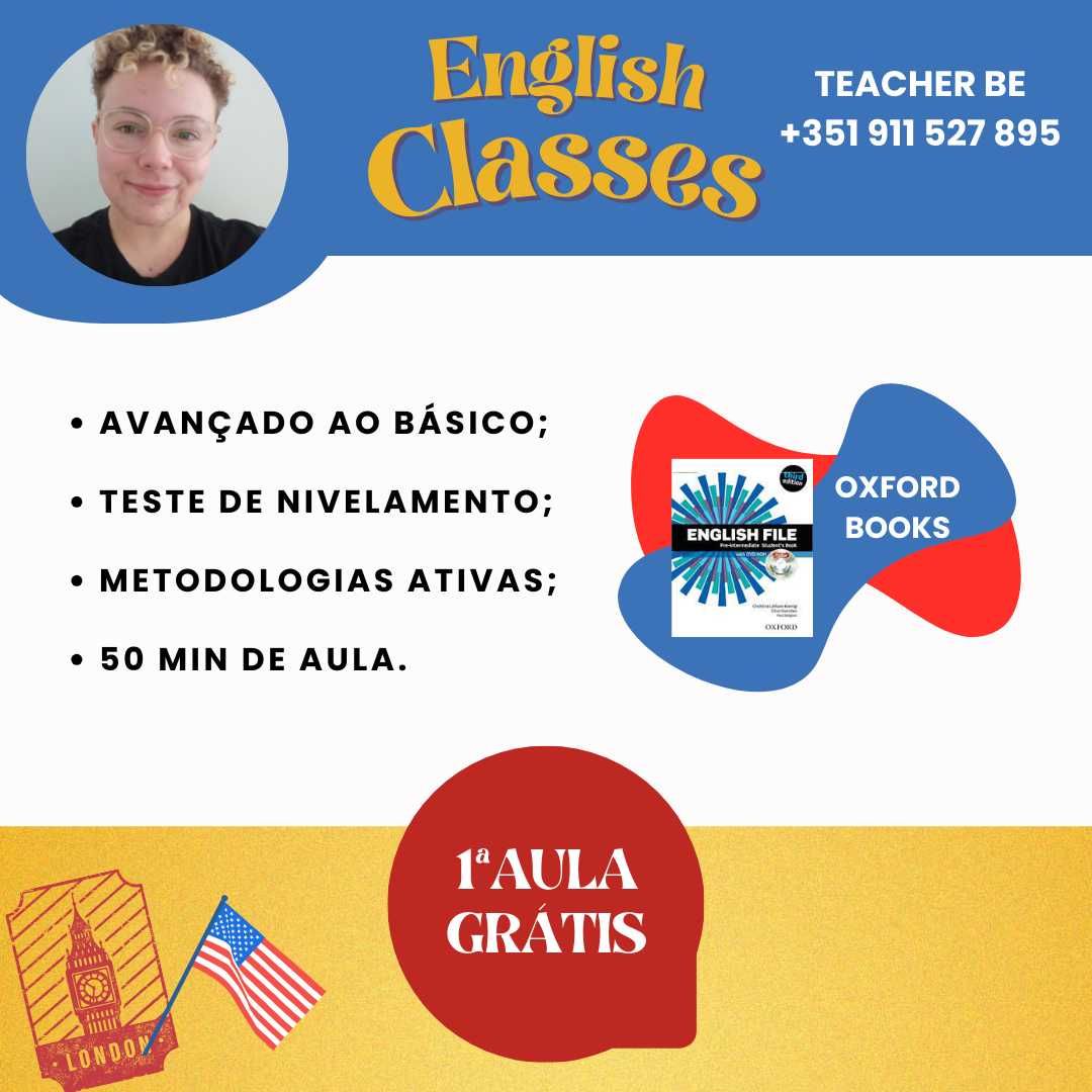 Aula Particular de Inglês (Básico ao avançado)