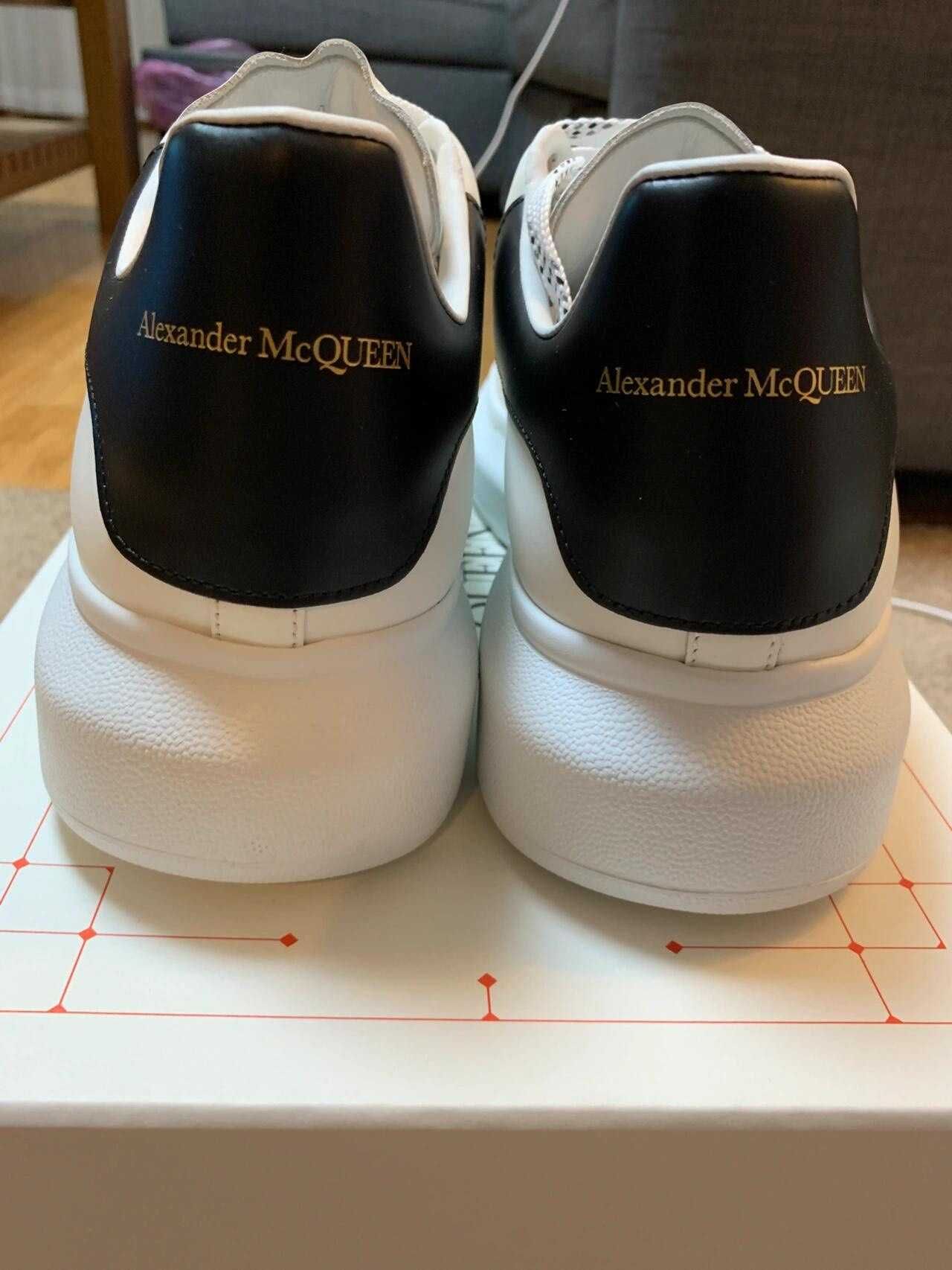 WhiteBlack\AlexanderMcQueen*Damskie*Moda UnisexTrampki.43