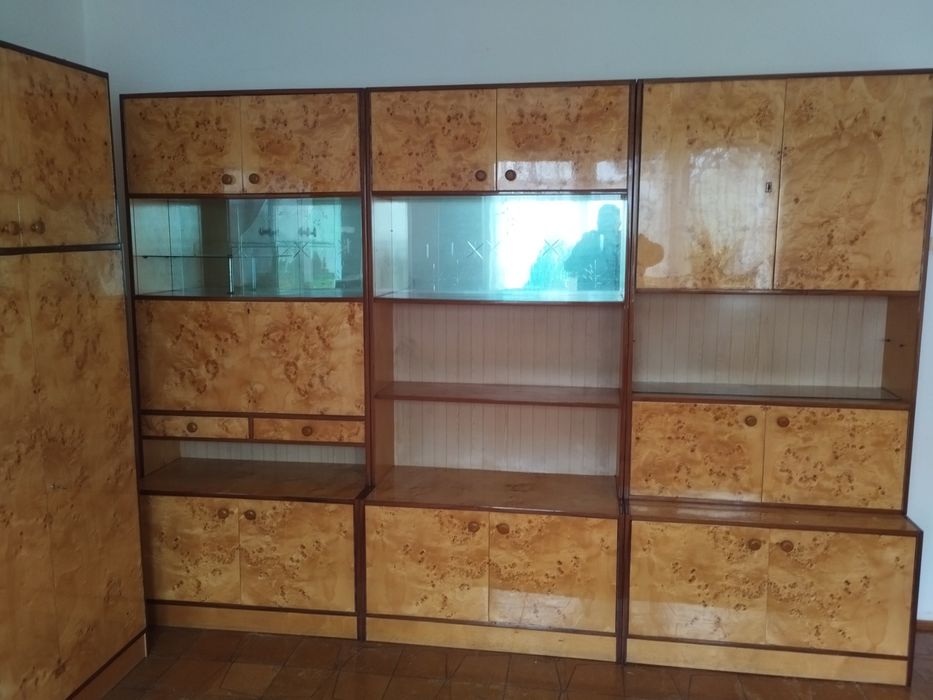 Meble szafa regał meblościanka PRL wysoki połysk