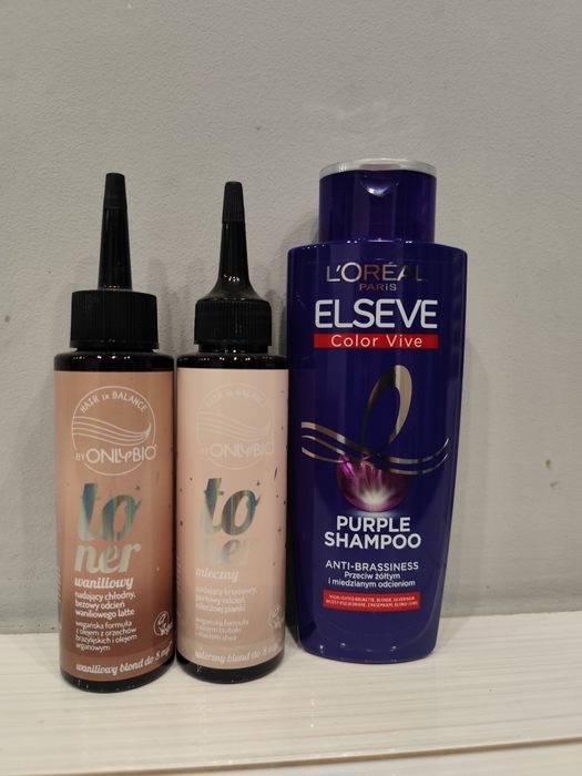 Kosmetyki do włosów- toner onlybio, szamponL'Oreal