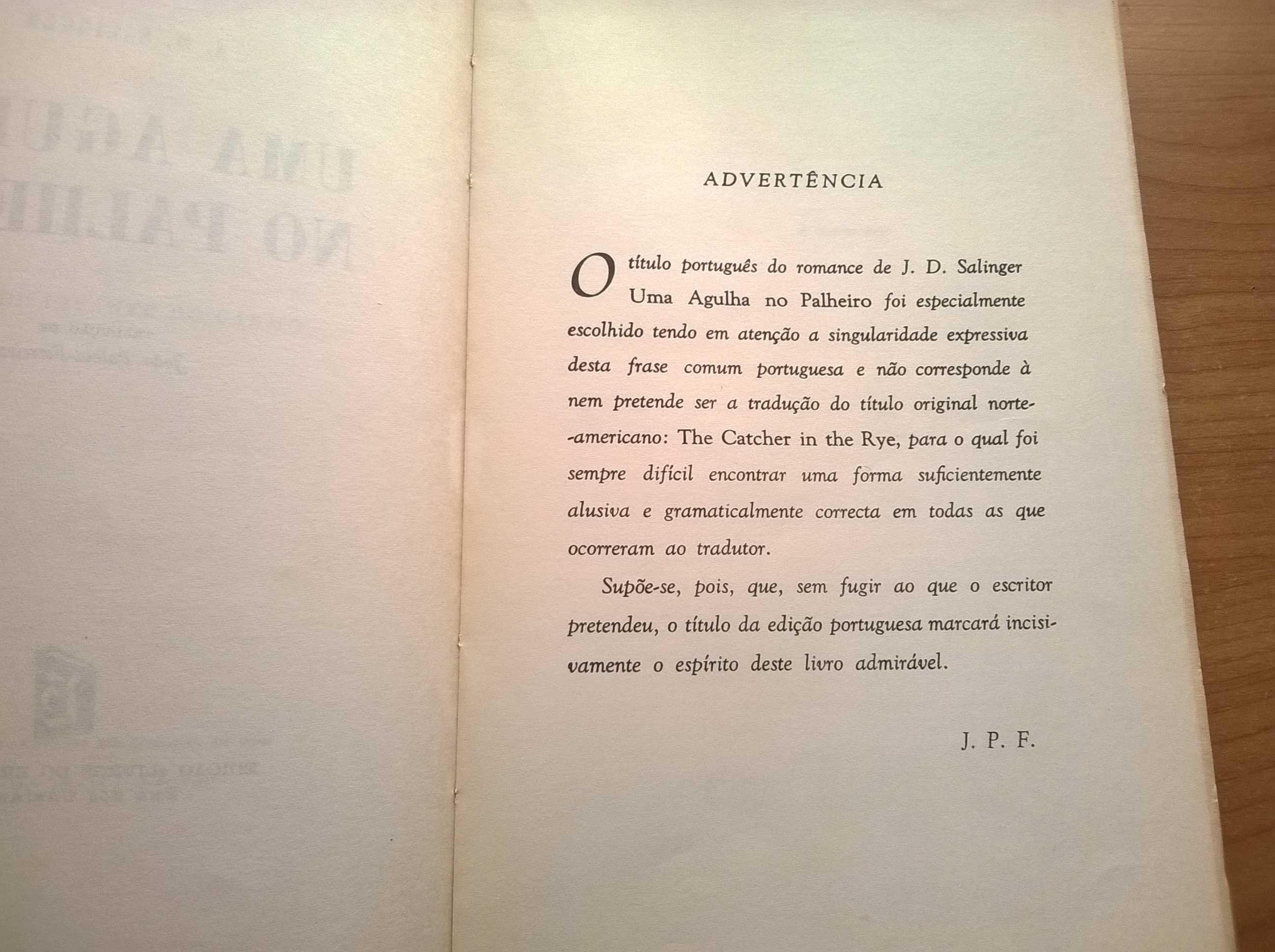 Uma Agulha no Palheiro - J. D. Salinger