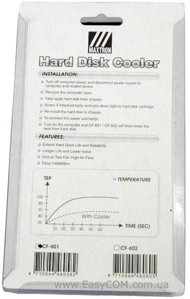 Вентилятор/кулер HDD Maxtron CF-601 (1 fan)