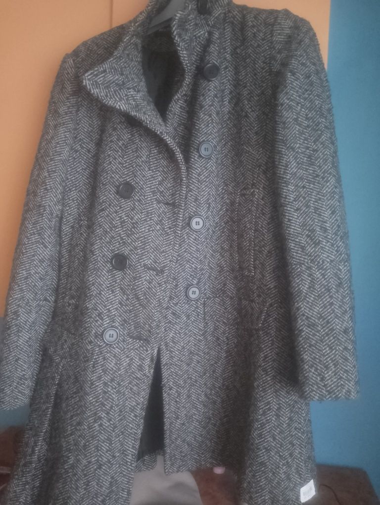 Płaszcz damski siwy rozmiar 38