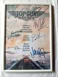 Moldura Filme Top Gun Maverick Autografado (A4)